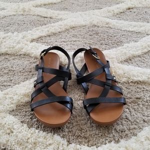 Black Kelly and Katie sandals